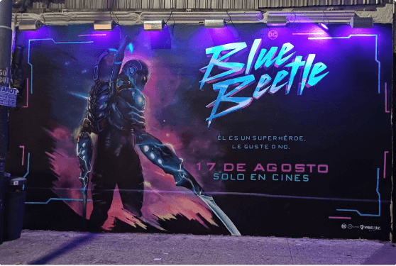 street art para Blue Beetle