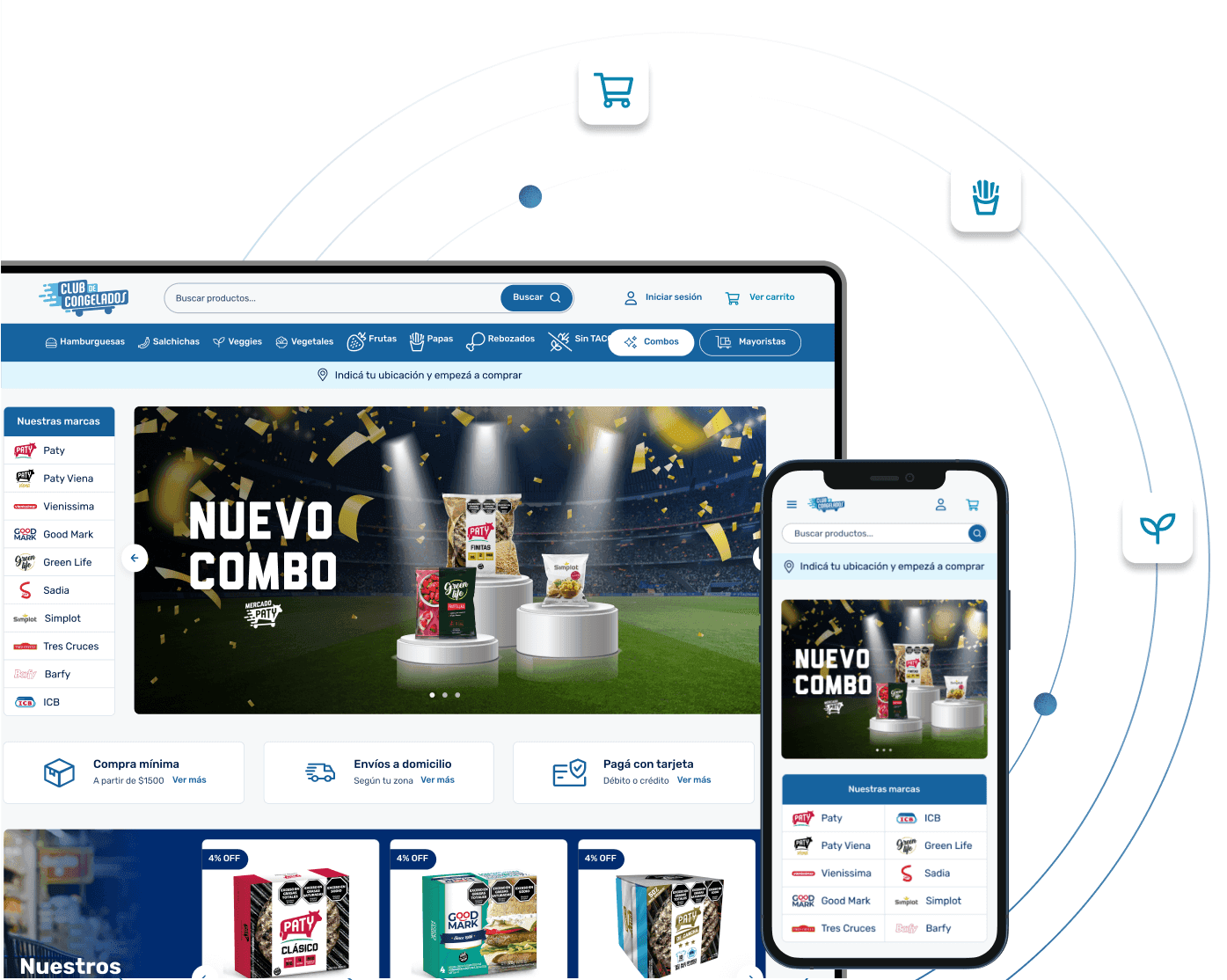 Plataforma Club de Congelados - E-commerce de alimentos congelados