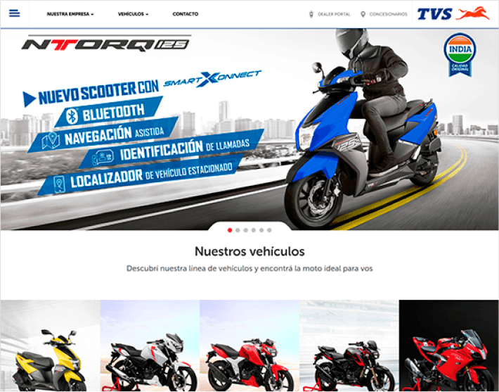 Plataforma de TVS Motor