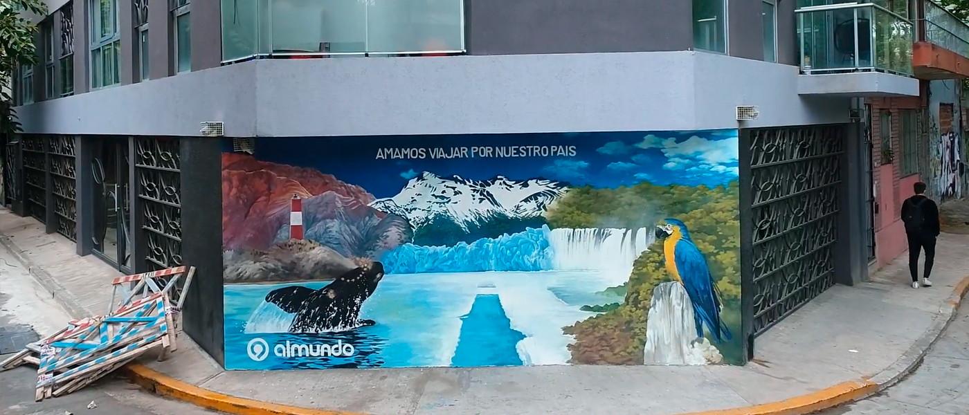 proceso de creación del mural