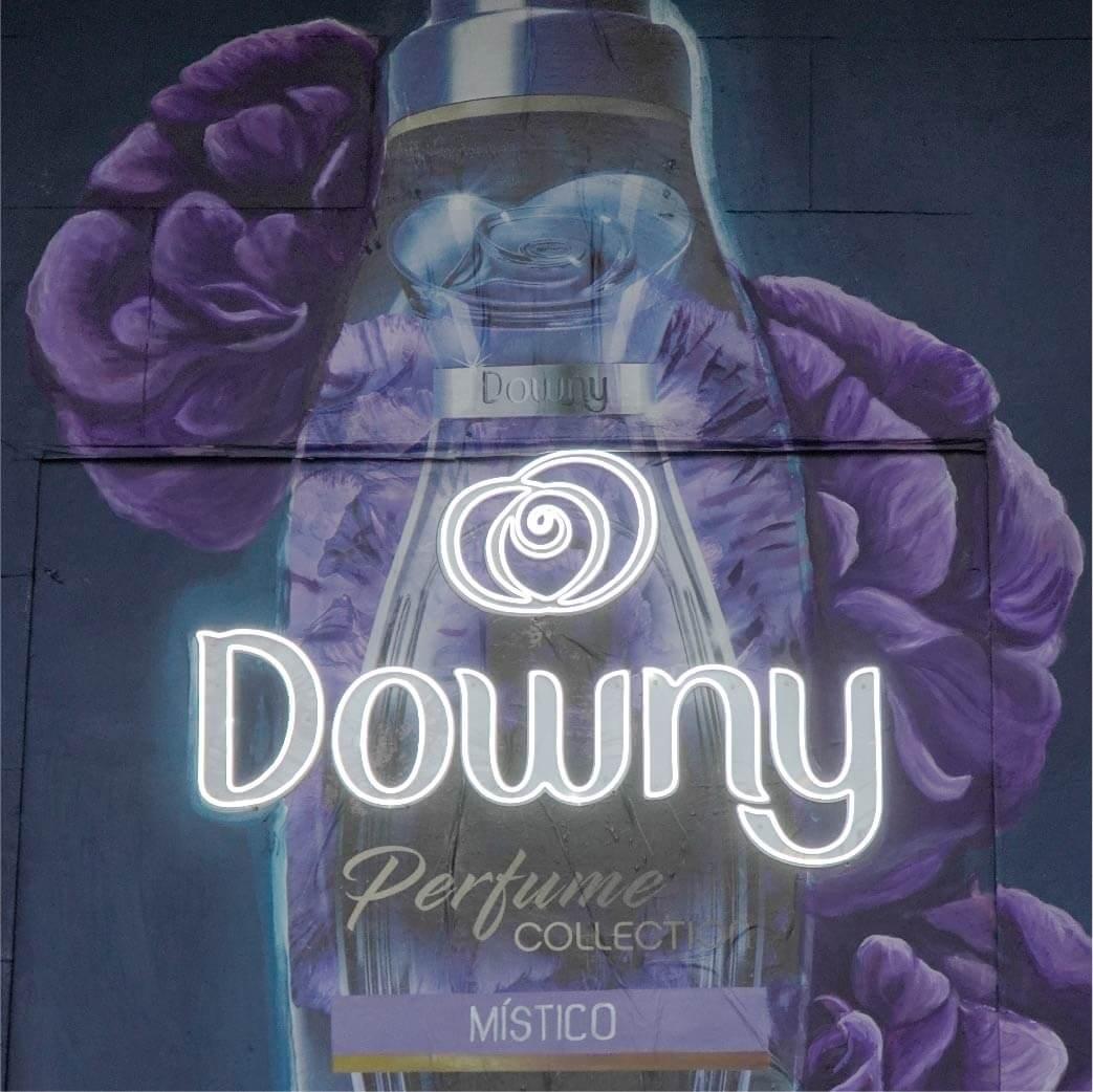 imagen mural publicitario Downy