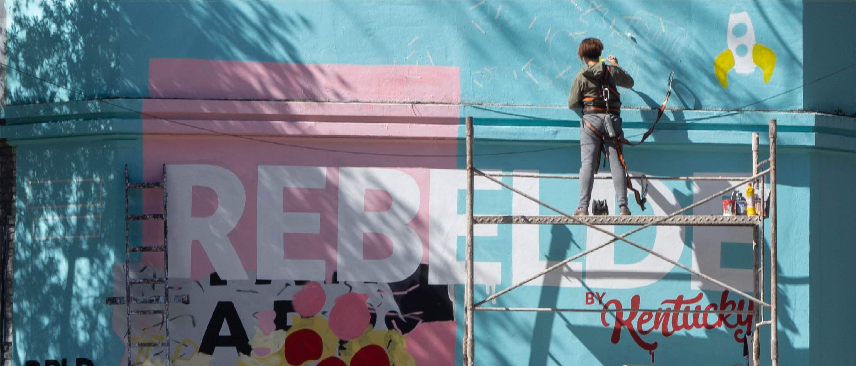 proceso de creación del mural