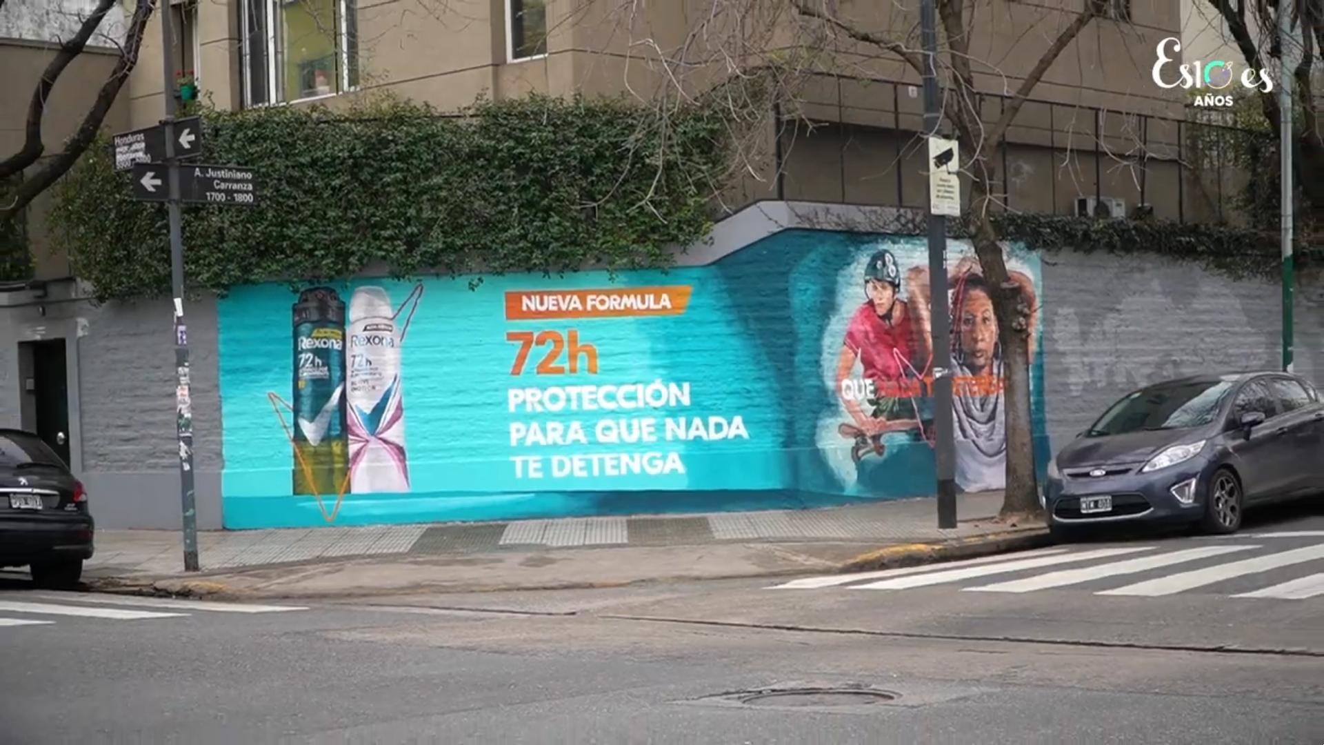 mural para Rexona