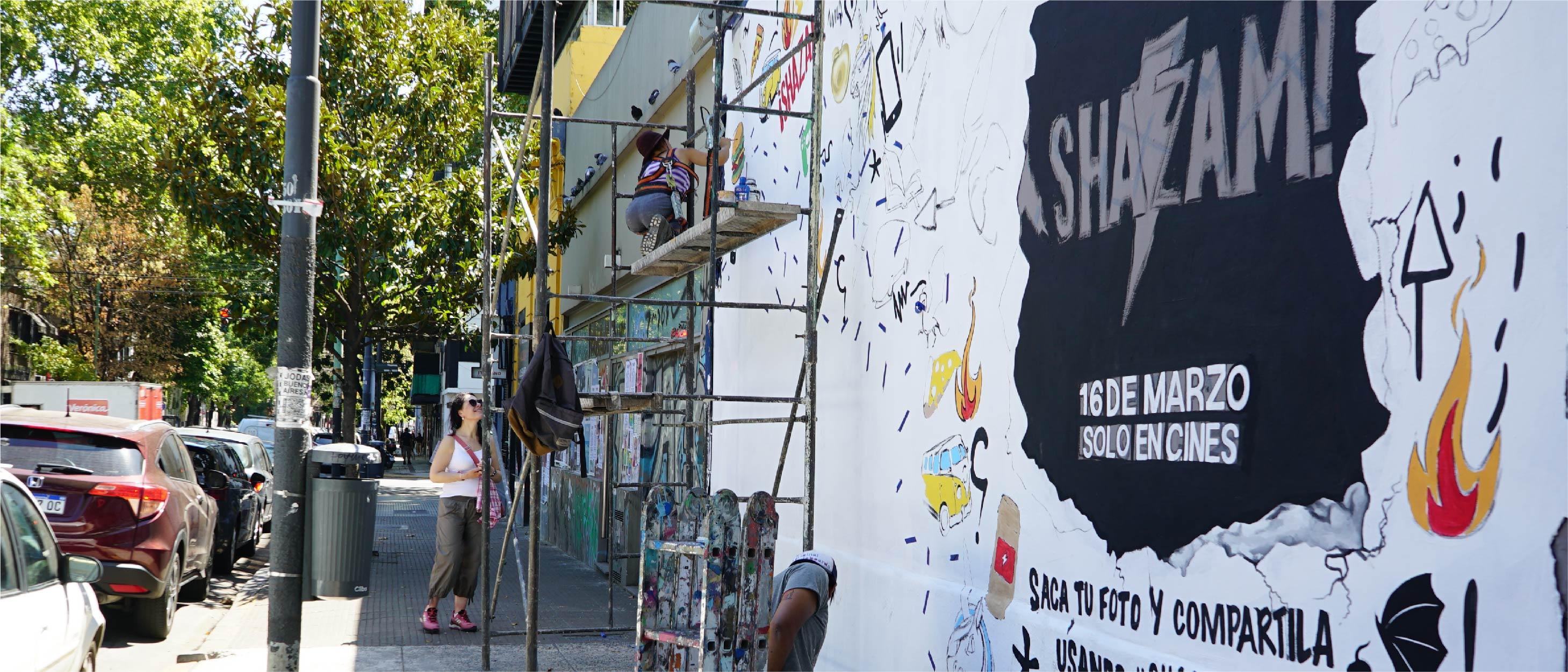 proceso de creación del mural